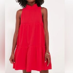 TUCKERNUCK POMANDER PLACE MORGAN GAUZE WOMEN DRESS SIZE XS RED NWOT